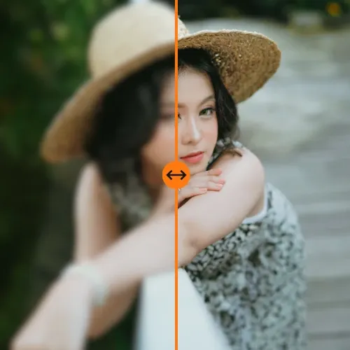 Features - Foto Liburan Buram - AIEnhancer