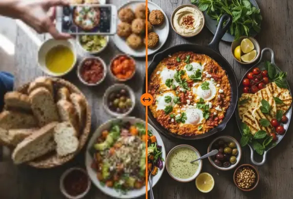 Hình chụp bằng điện thoại thiếu sáng - AIEnhancer