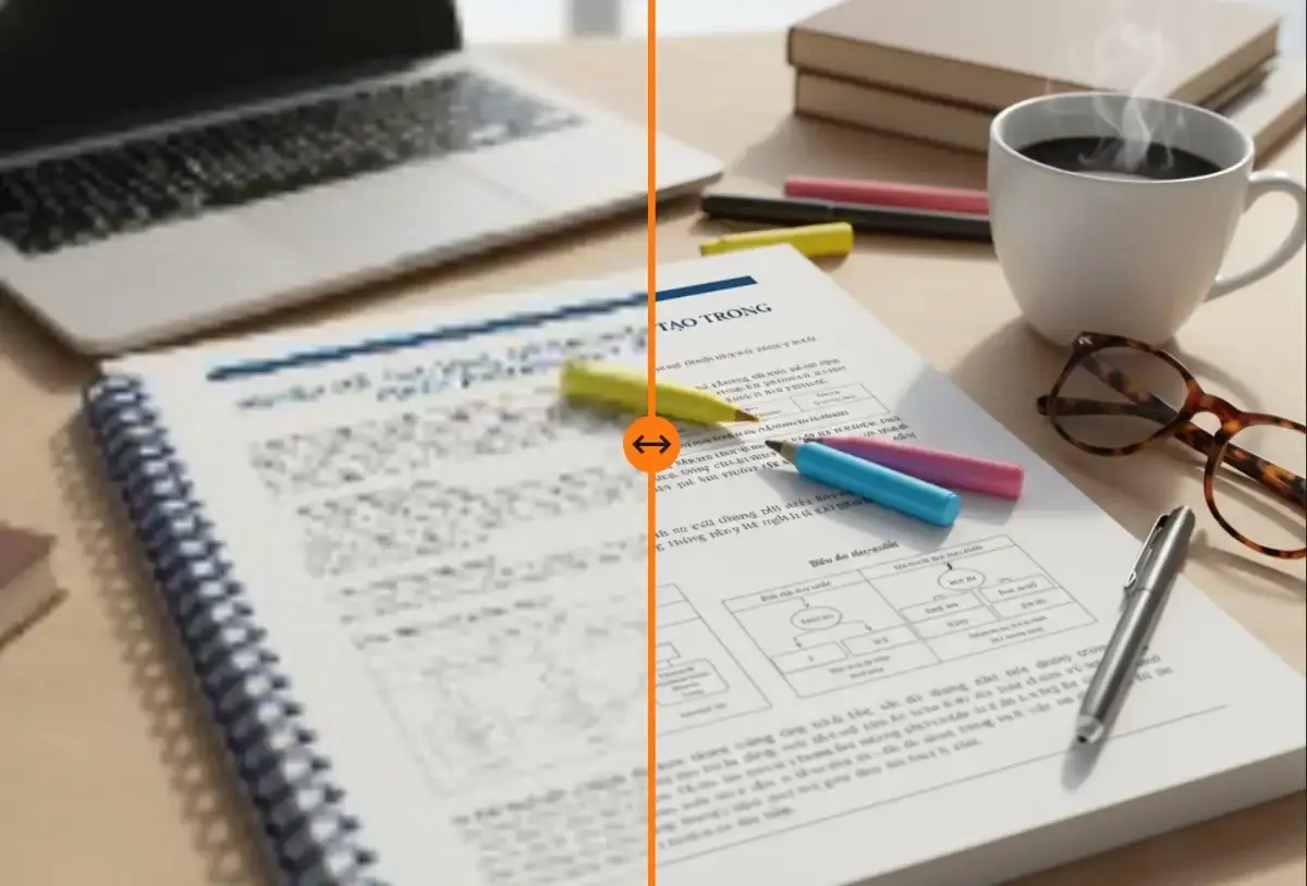 Học sinh, sinh viên chỉnh ảnh cho bài thuyết trình - AIEnhancer