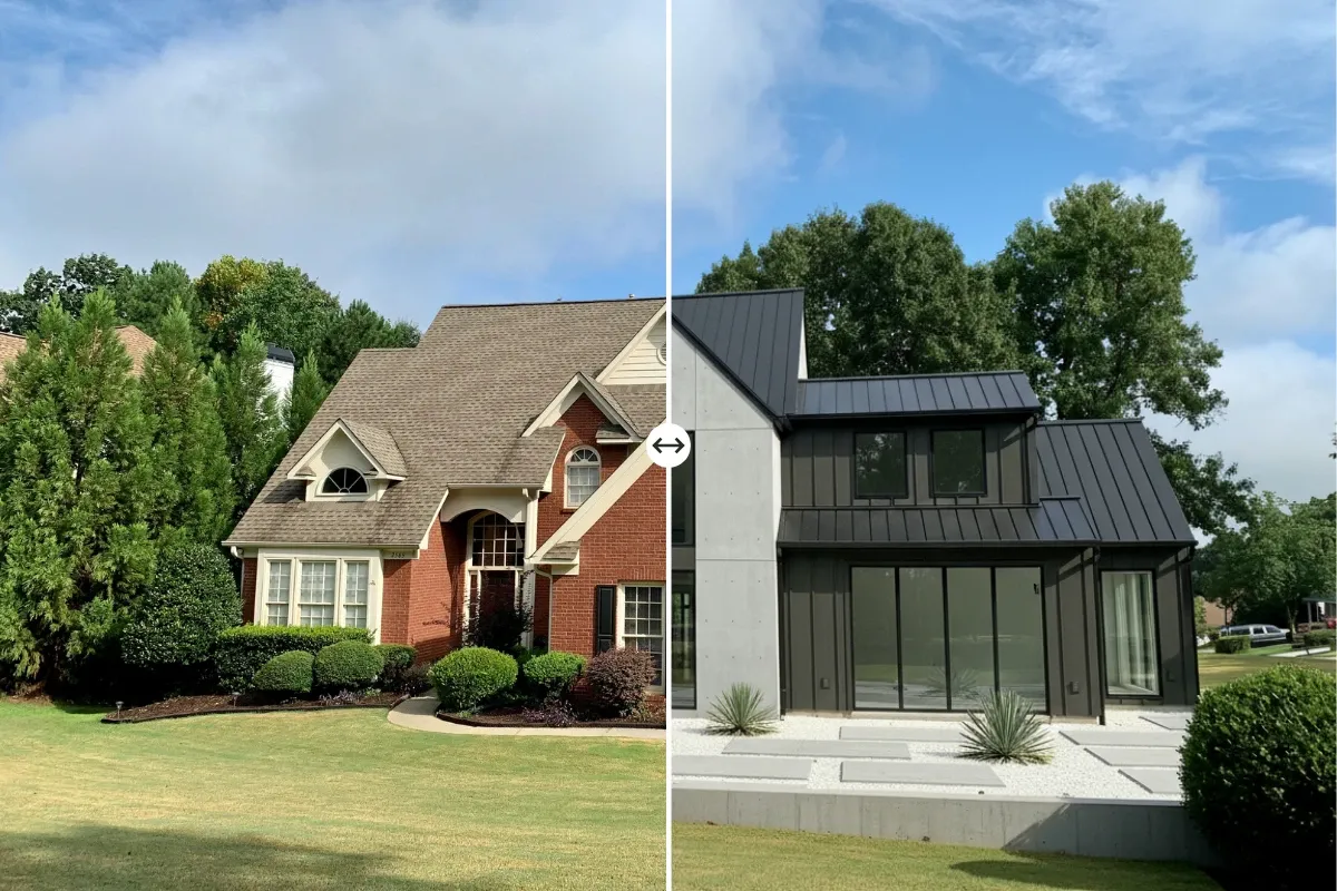 Before and After House Design Concepts - AIEnhancer