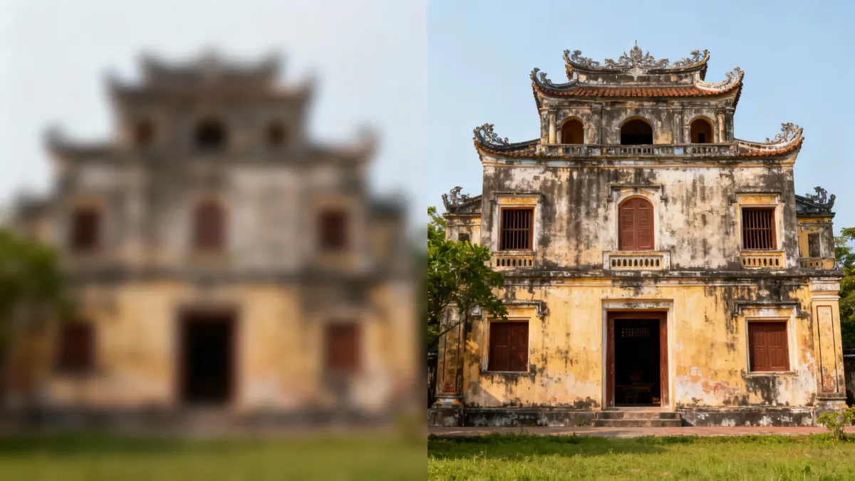 Ảnh cũ hoặc mờ - AIEnhancer