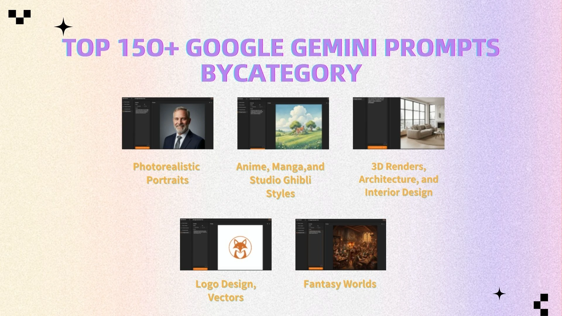 Top 150+ Google Gemini Prompts by Category - AIEnhancer