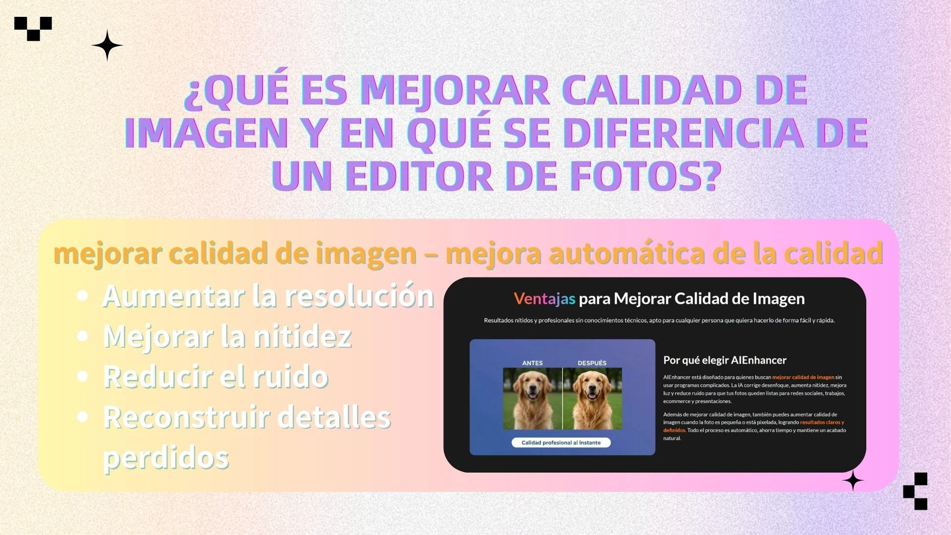 mejorar calidad de imagen – mejora automática de la calidad - AIEnhancer