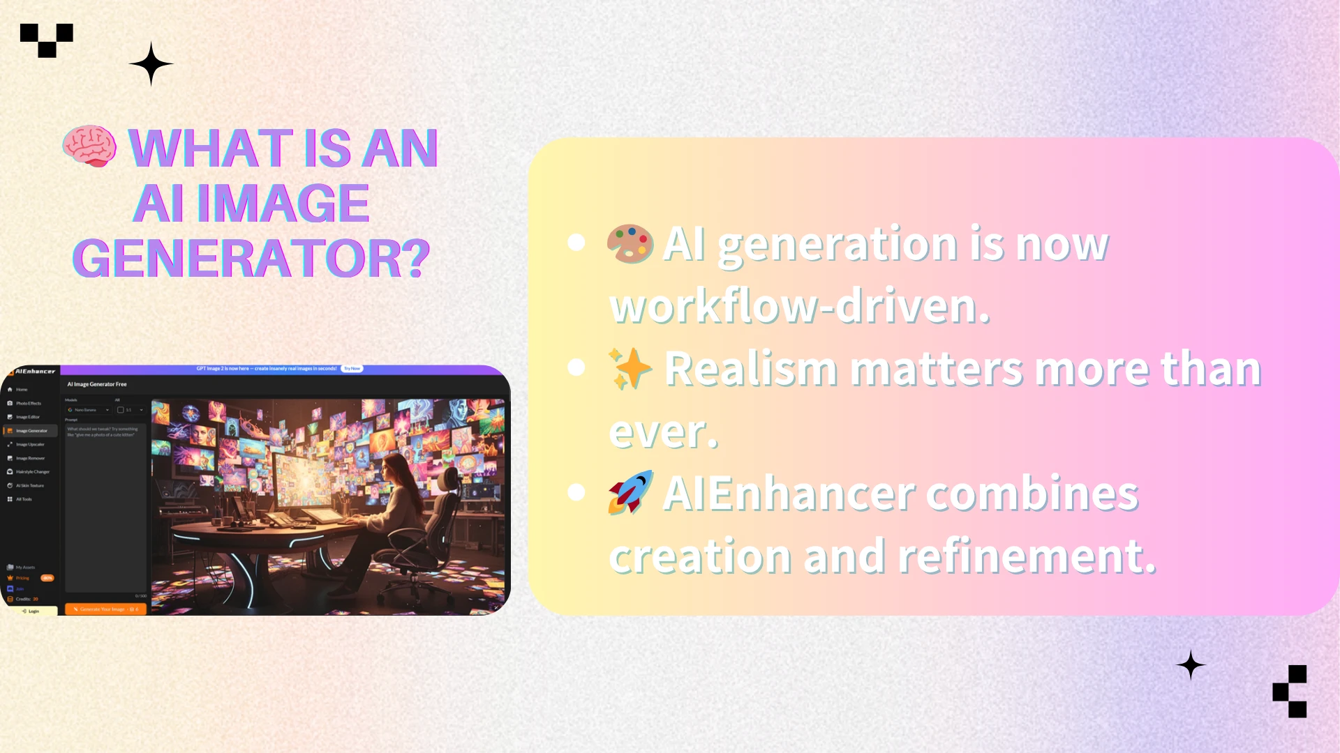 🧠 What Is an AI Image Generator? - AIEnhancer