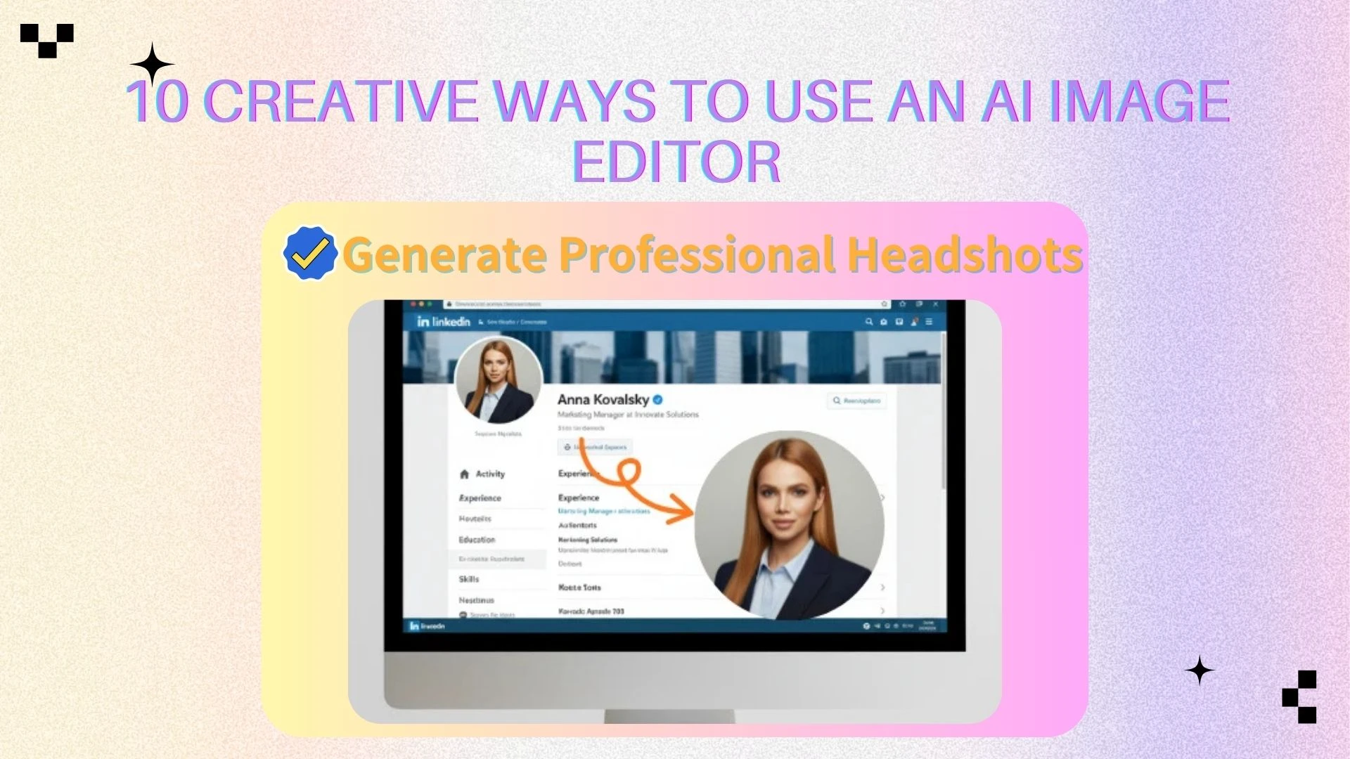 2. Generate Professional Headshots - AIEnhancer