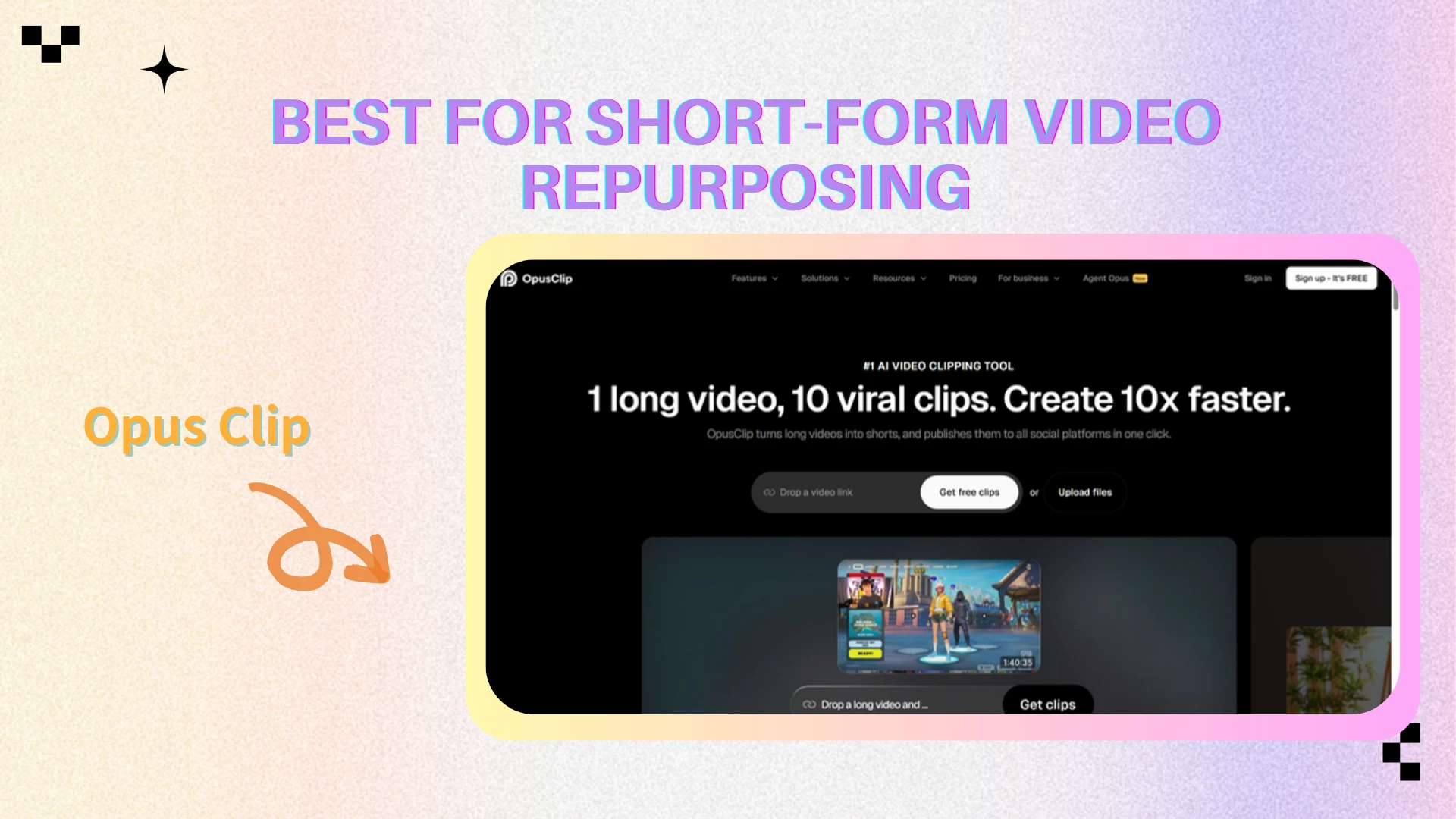Opus Clip — Best for Short-Form Video Repurposing - AIEnhancer