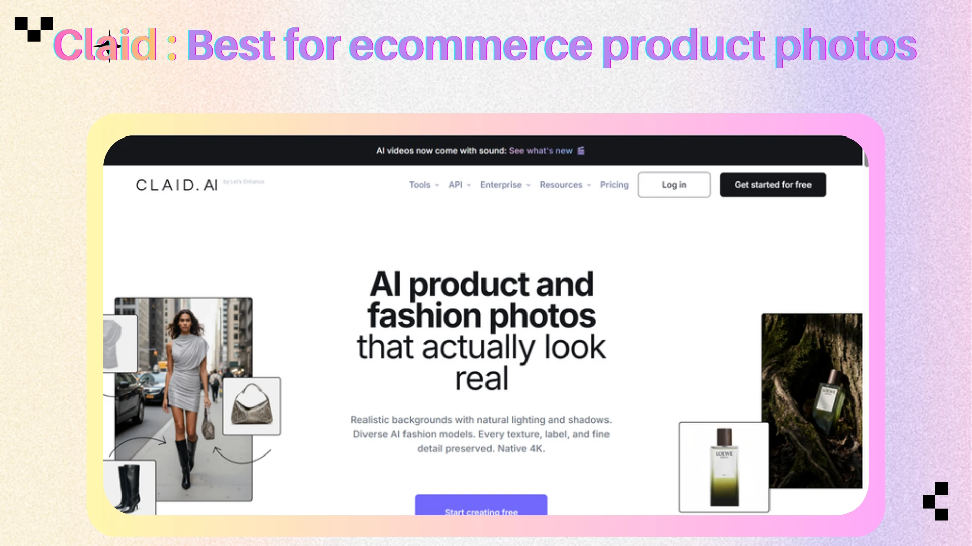 Claid - Best for ecommerce product photos - AIEnhancer
