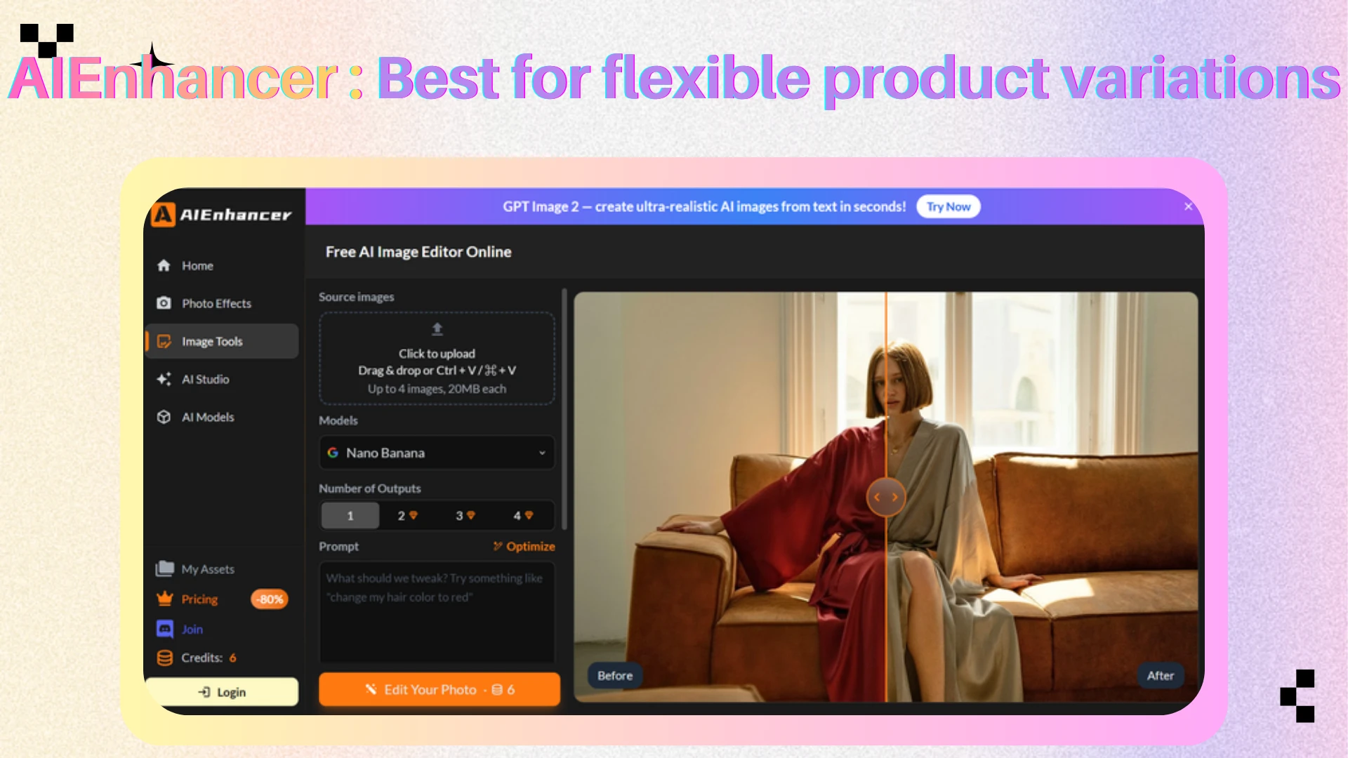 AIEnhancer - Best for flexible product variations - AIEnhancer