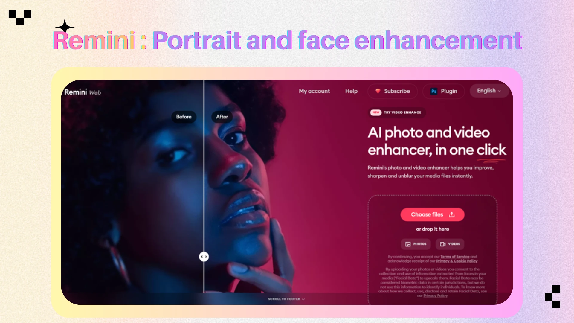 Remini for Portrait-Focused Enhancement - AIEnhancer