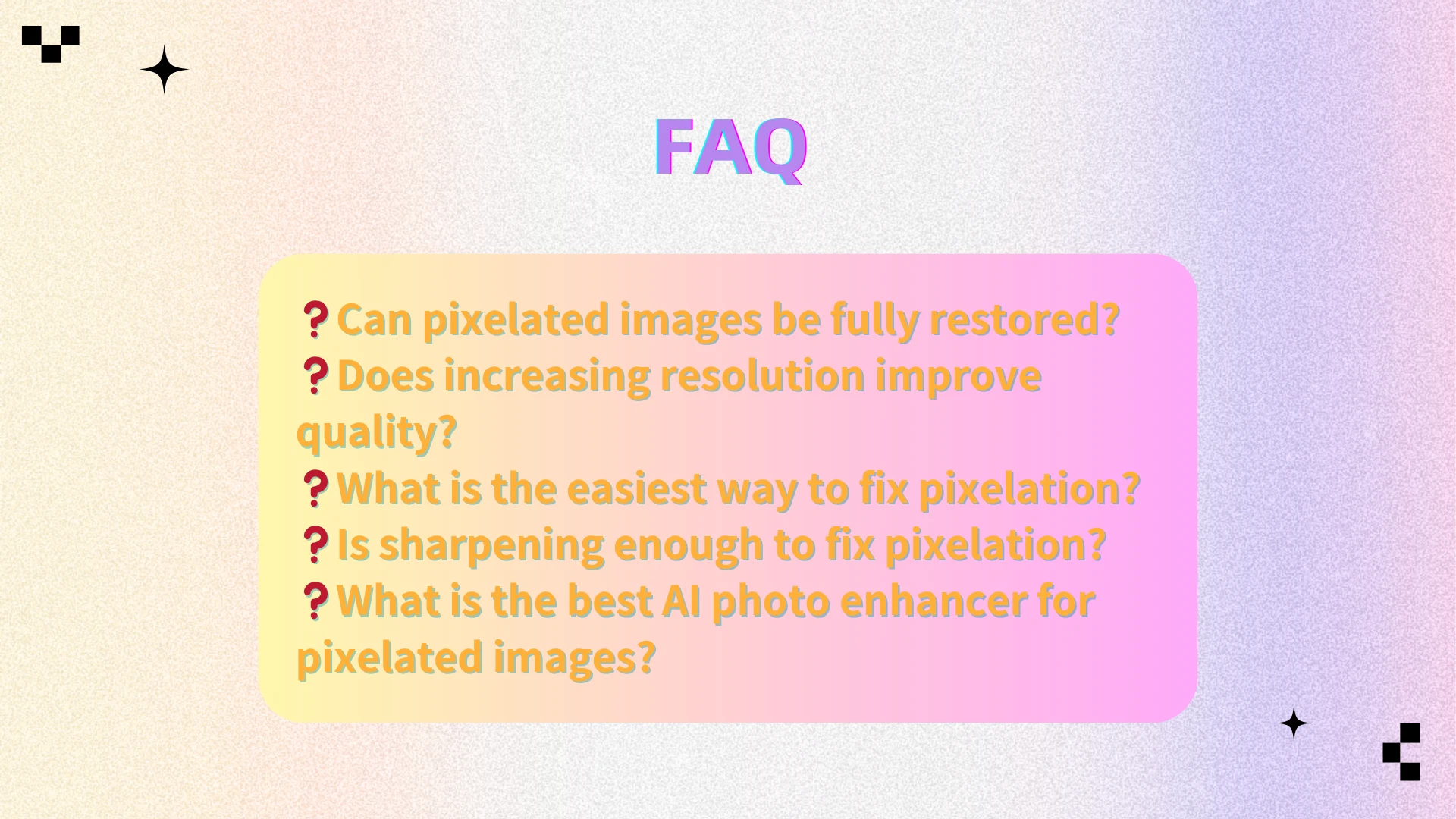 What is the best AI photo enhancer for pixelated images? - AIEnhancer
