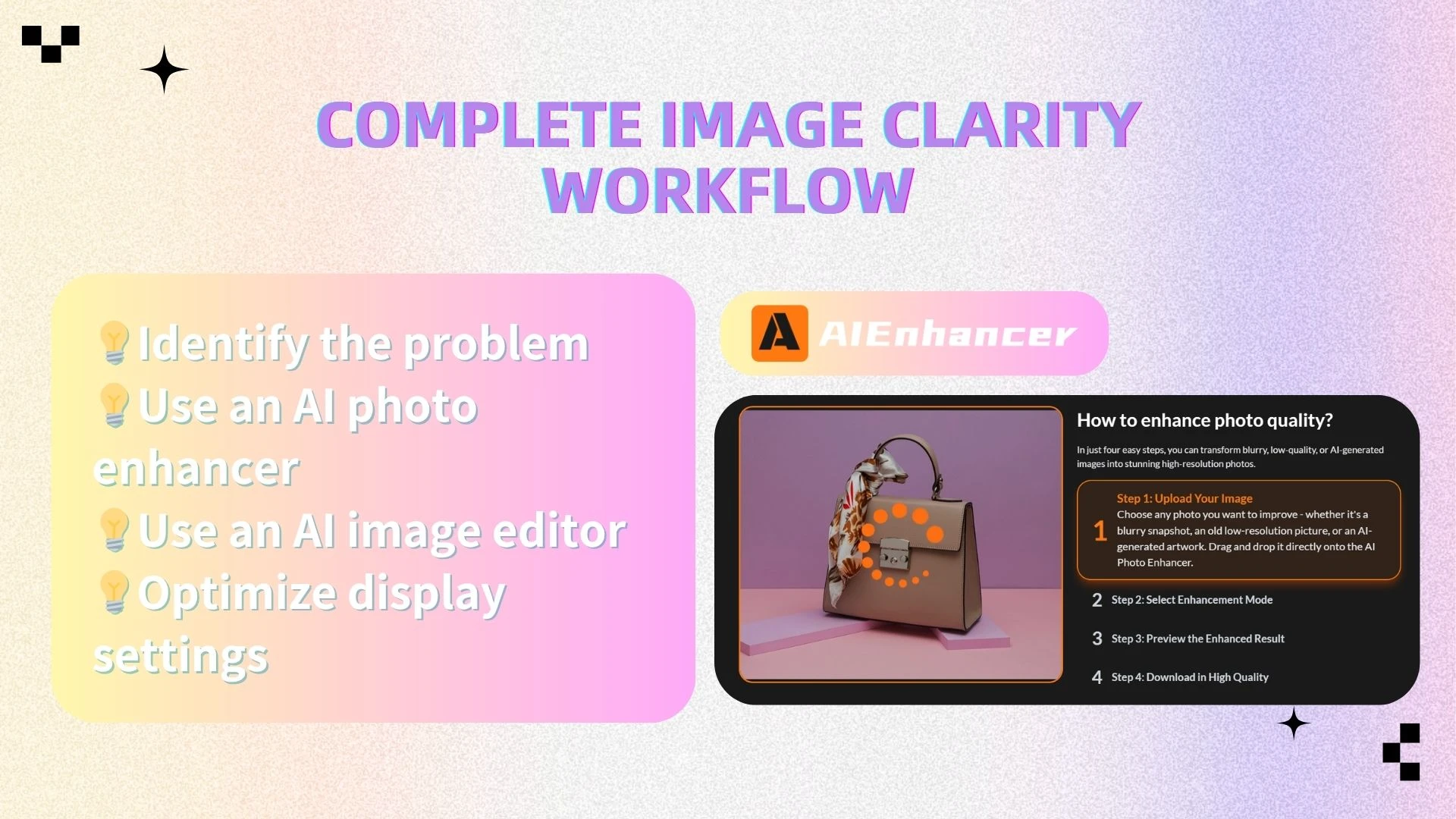 Complete Image Clarity Workflow - AIEnhancer