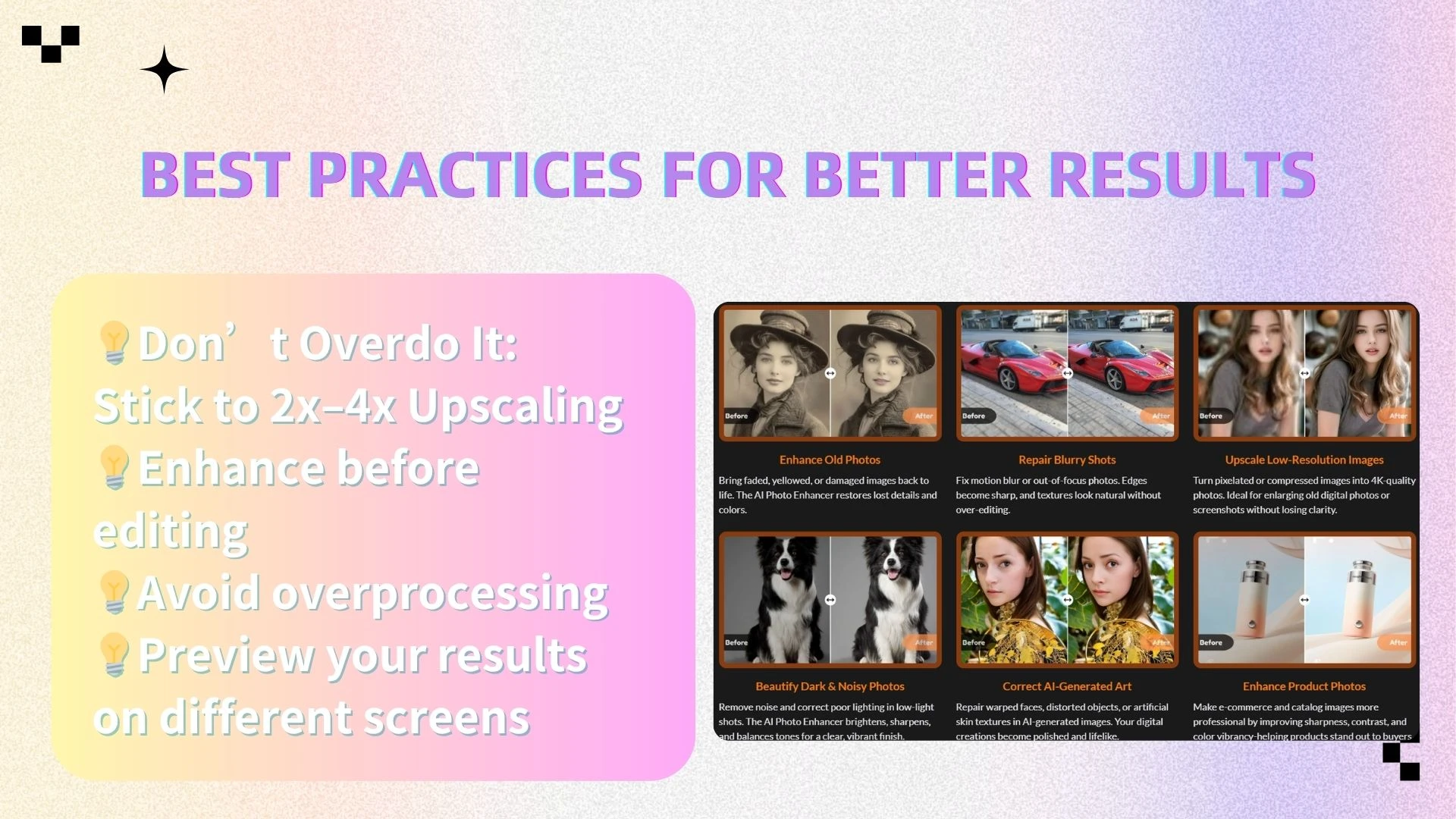 Best Practices for Better Results - AIEnhancer