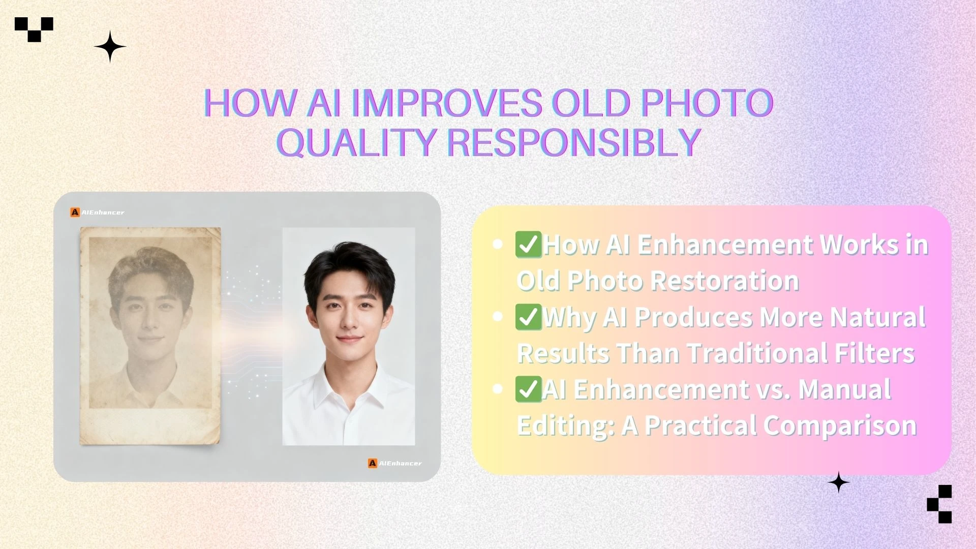 AI Enhancement vs. Manual Editing: A Practical Comparison - AIEnhancer