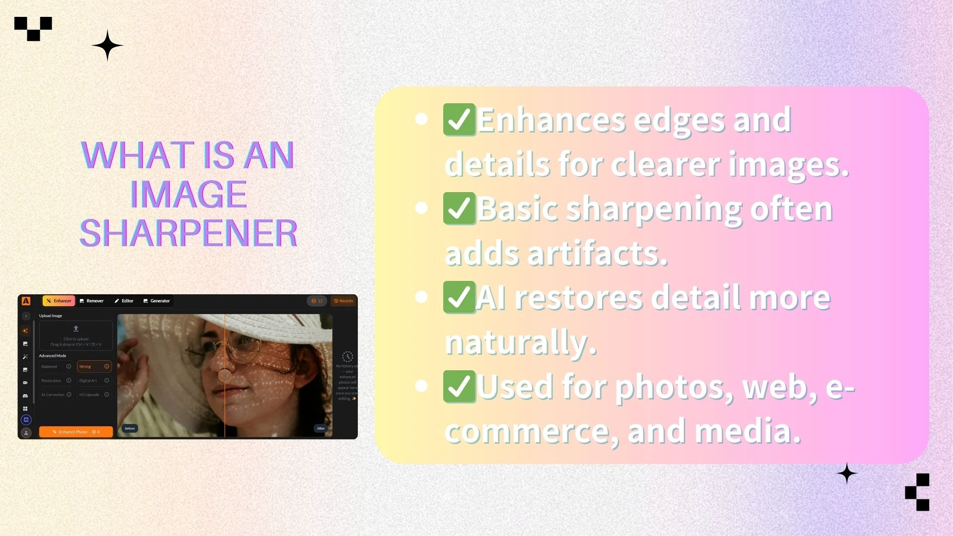 Common Use Cases for an Image Sharpener - AIEnhancer