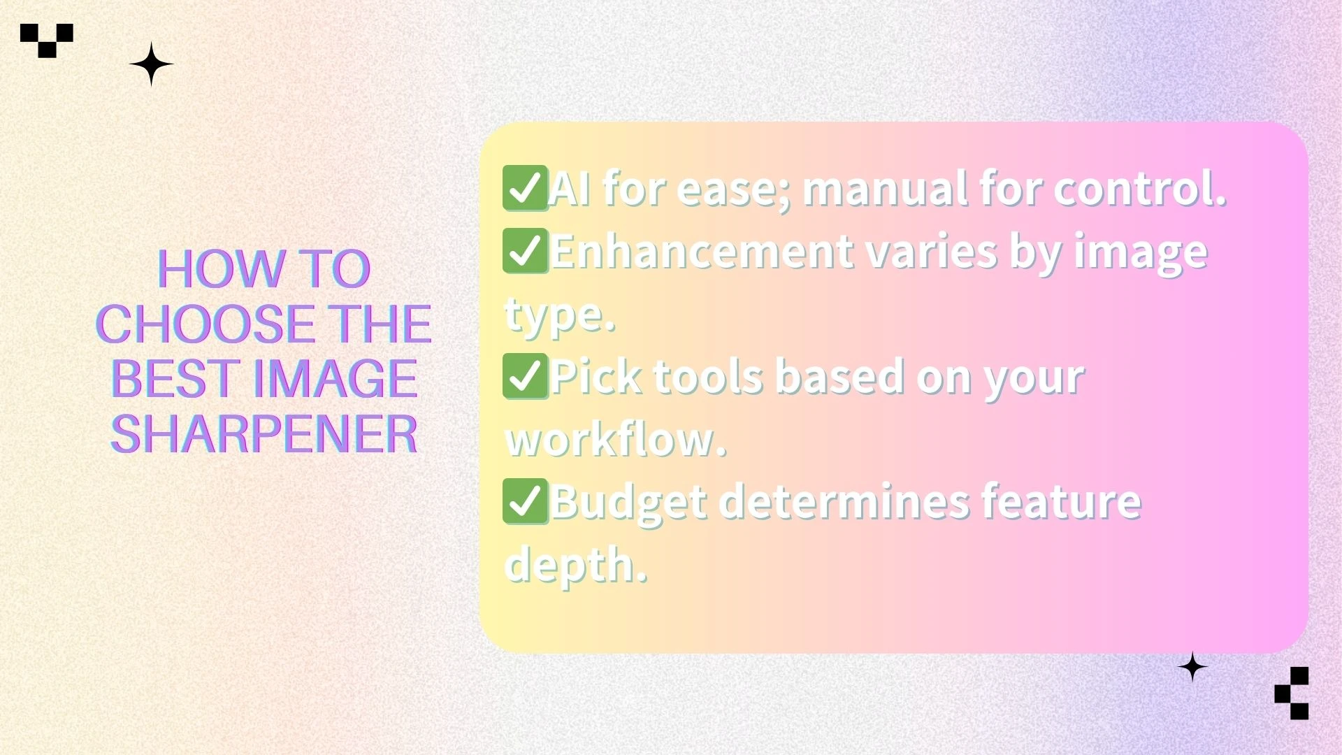 How to Choose the Best Image Sharpener - AIEnhancer