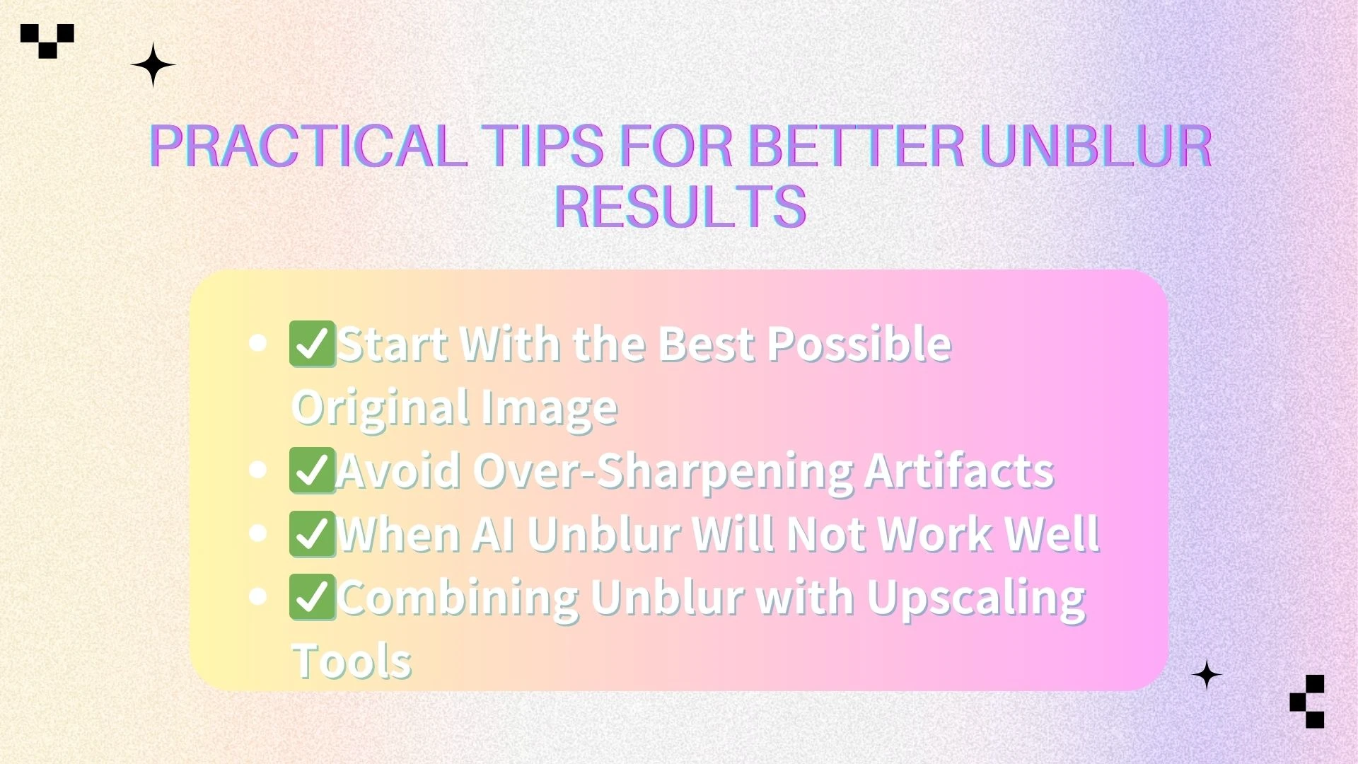 Combining Unblur with Upscaling Tools - AIEnhancer