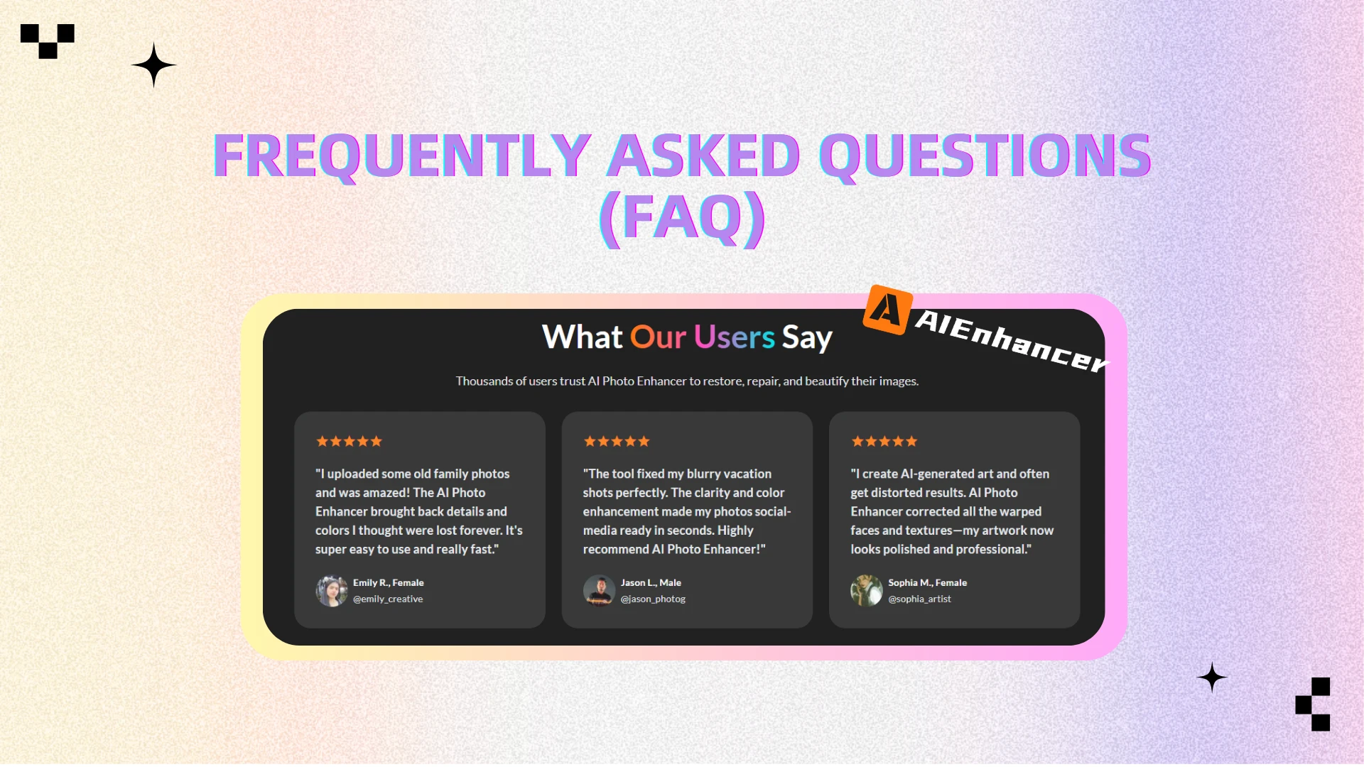Frequently Asked Questions (FAQ) - AIEnhancer