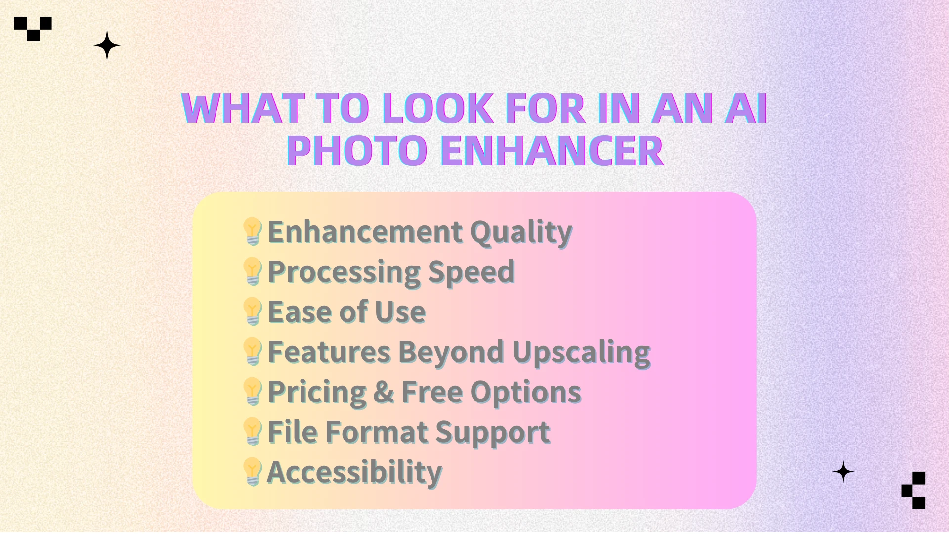 What to Look for in an AI Photo Enhancer - AIEnhancer