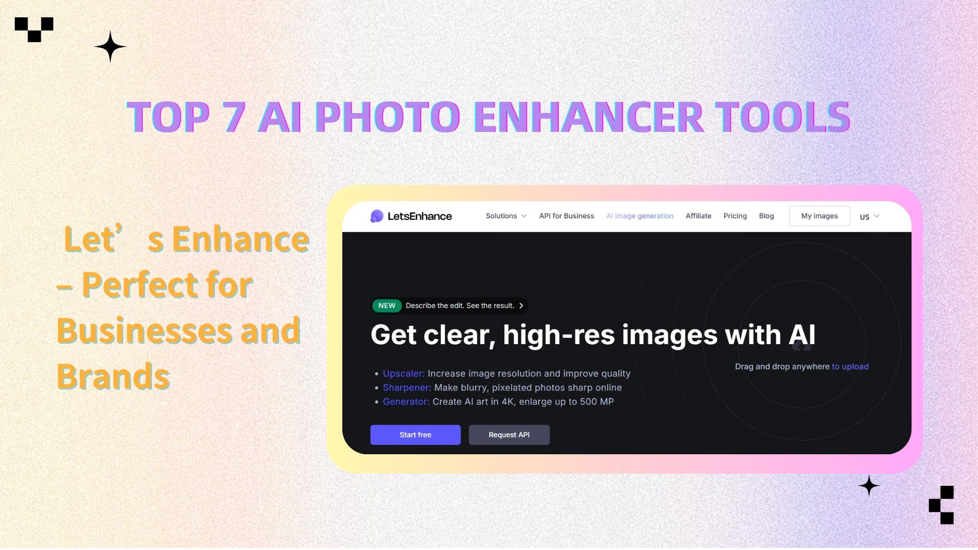 2. Let’s Enhance – Perfect for Businesses and Brands - AIEnhancer