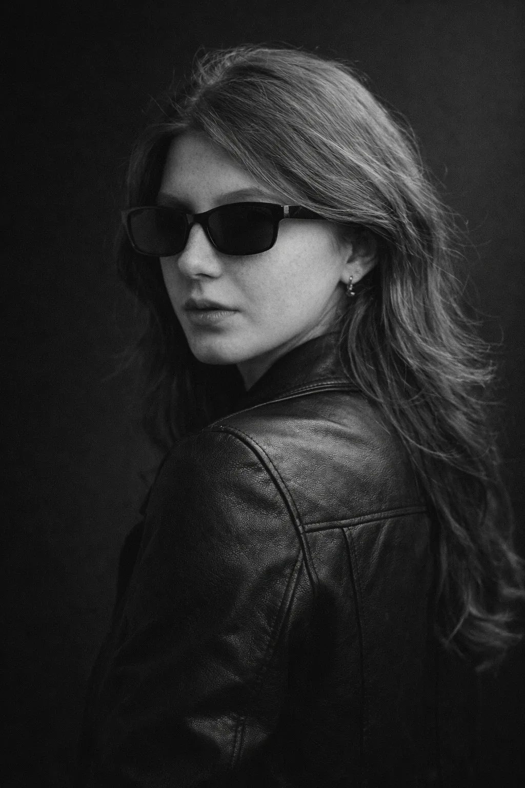 Cool Sunglasses Portrait - AIEnhancer