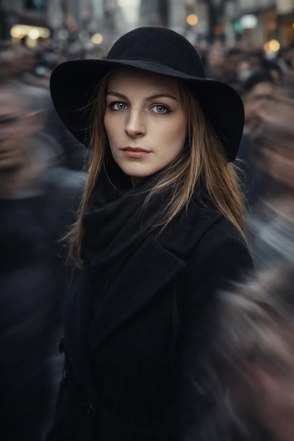 Cinematic Street Portrait - AIEnhancer