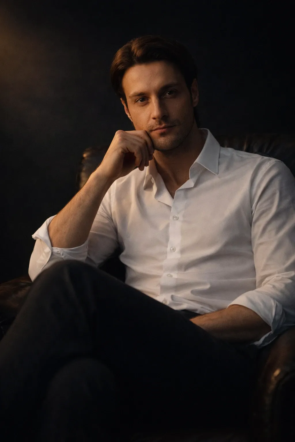 Seated Reflection - AIEnhancer