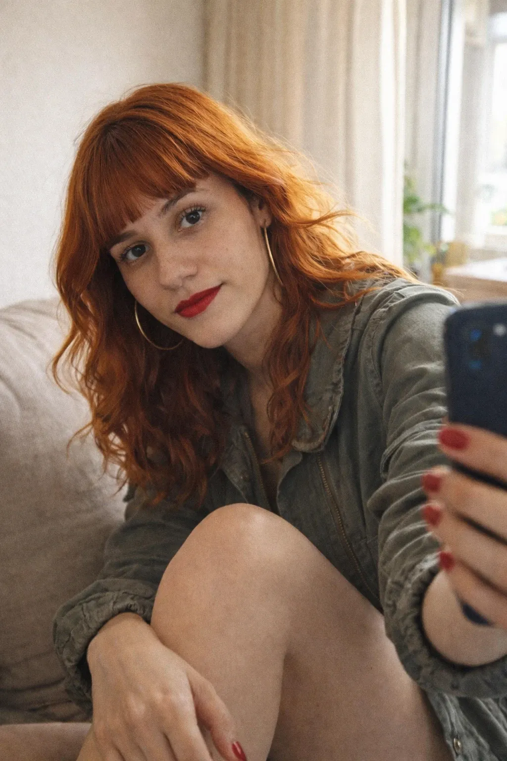 Morning Window Selfie - AIEnhancer