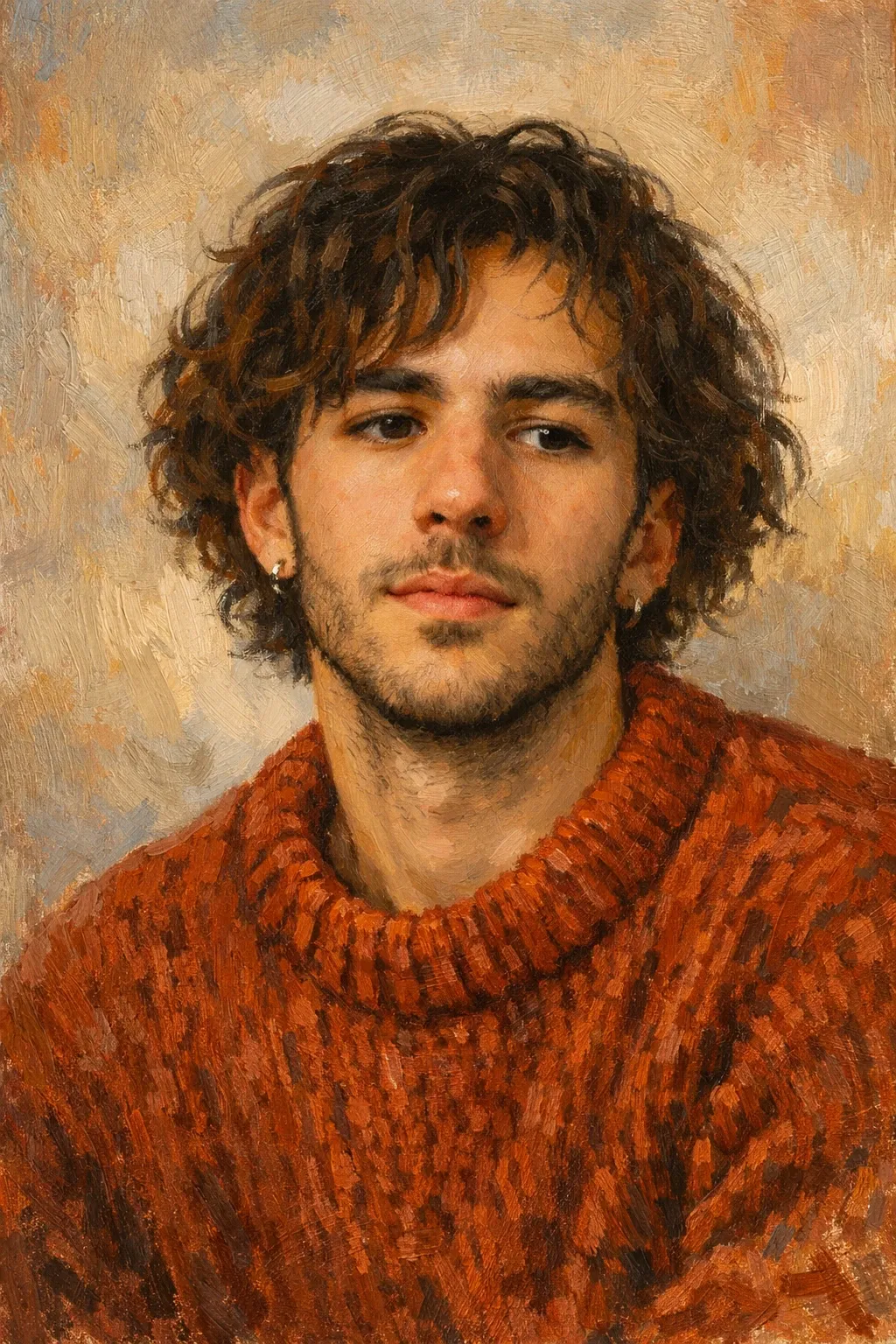 Digital Oil Painting Portrait - AIEnhancer