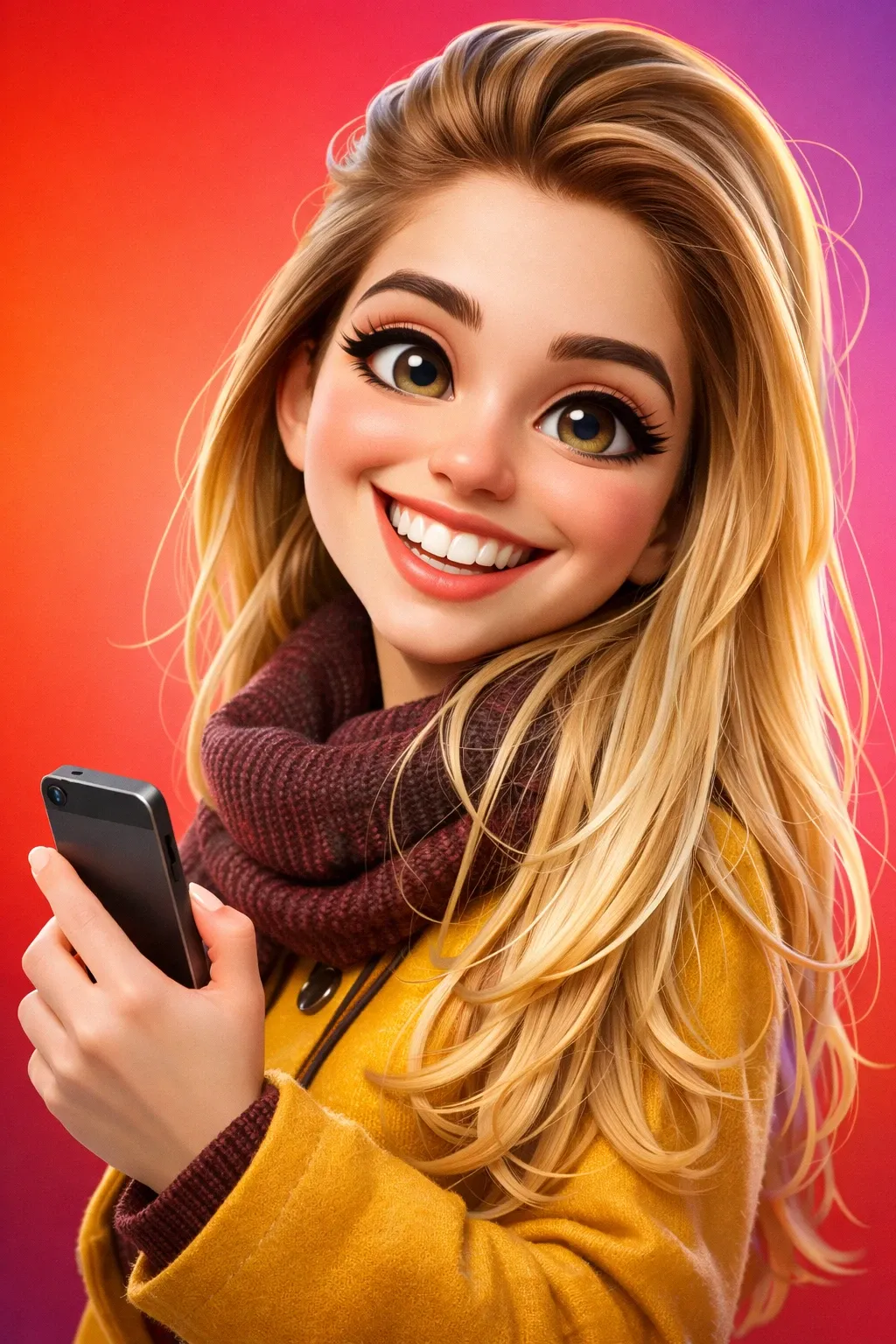 3D Caricature Portrait - AIEnhancer