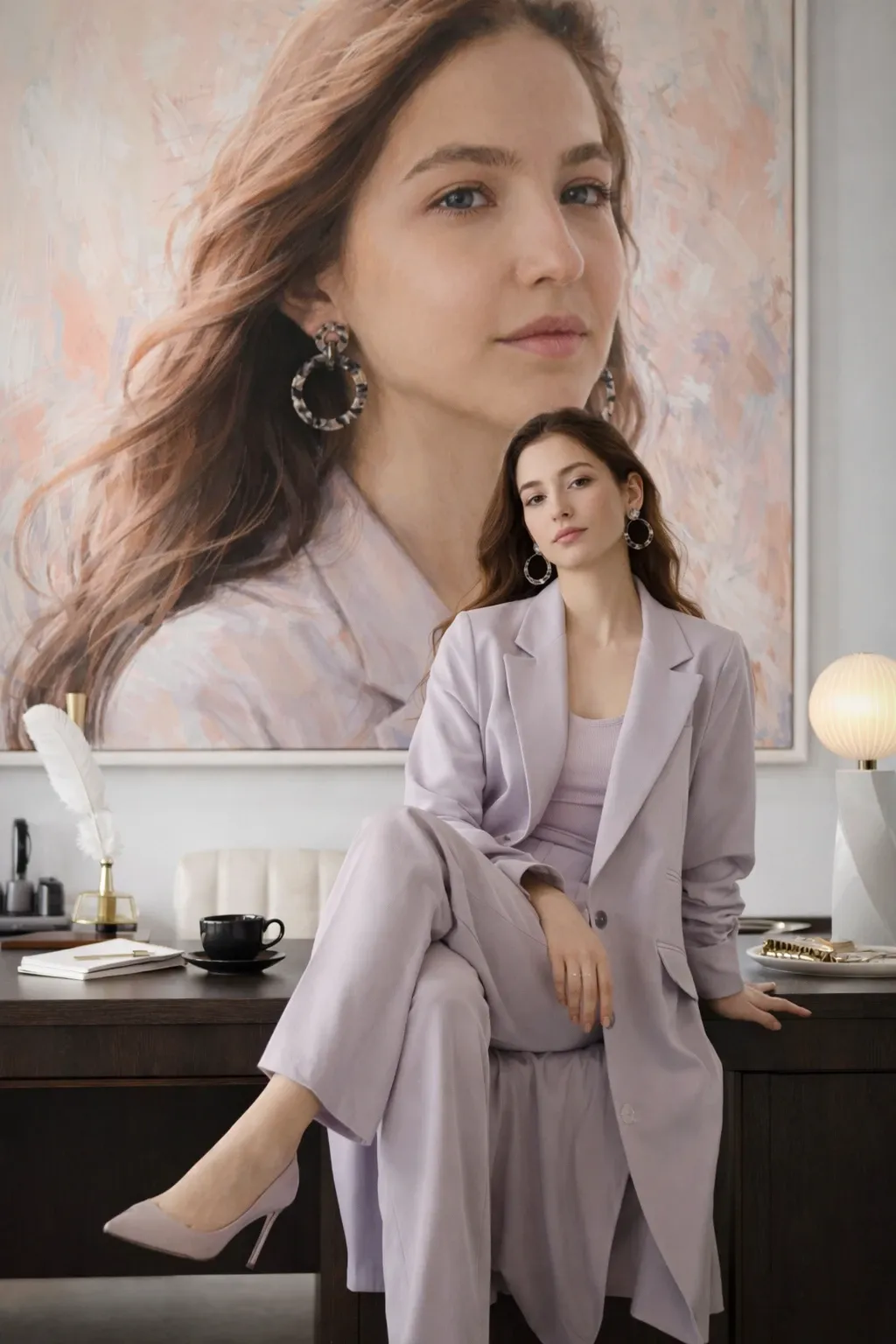 Portrait-in-Portrait Scene - AIEnhancer