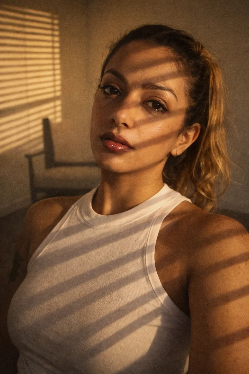 Afternoon Warm Light Gaze - AIEnhancer