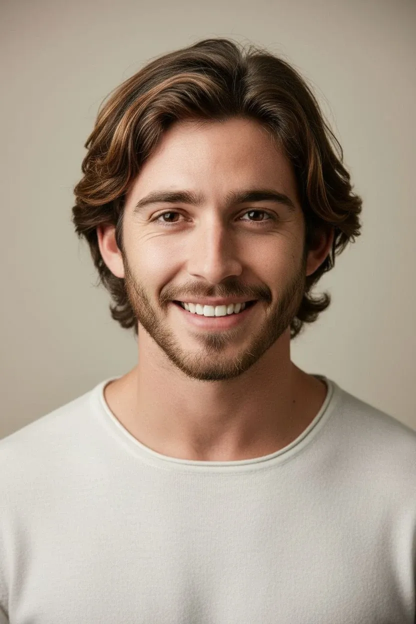 Men's Wavy Hair - AIEnhancer